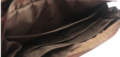 Ekskluzywna Saszetka Premium Męska Skórzana El Forrest MB24 23 Skóra Naturalna Bydlęca CZEKOLADOWA 24 x 16 x 6 [cm]