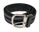 Pasek Gumowa Plecionka Polska Galanteria (PL) Super Rozciągliwy 40 mm Klamra Tradycyjna Szeroki Zakres Zapinania SZARY/CZARNY