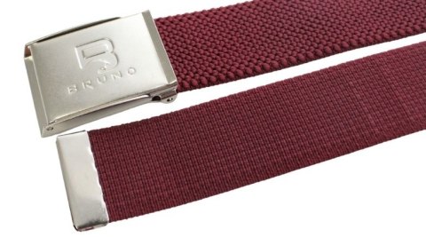 Pasek Gumowa Plecionka Polska Galanteria (PL) Super Rozciągliwy 40 mm Klamra Zatrzaskowa Szeroki Zakres Zapinania BORDOWY