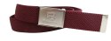 Pasek Gumowa Plecionka Polska Galanteria (PL) Super Rozciągliwy 40 mm Klamra Zatrzaskowa Szeroki Zakres Zapinania BORDOWY