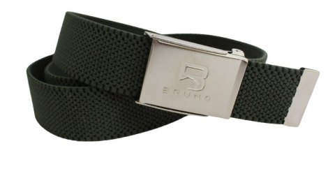 Pasek Gumowa Plecionka Polska Galanteria (PL) Super Rozciągliwy 40 mm Klamra Zatrzaskowa Szeroki Zakres Zapinania CIEMNY ZIELONY