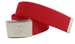 Pasek Gumowa Plecionka Polska Galanteria (PL) Super Rozciągliwy 40 mm Klamra Zatrzaskowa Szeroki Zakres Zapinania CZERWONY