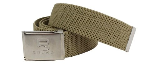 Pasek Gumowa Plecionka Polska Galanteria (PL) Super Rozciągliwy 40 mm Klamra Zatrzaskowa Szeroki Zakres Zapinania KHAKI