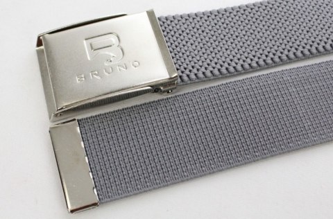 Pasek Gumowa Plecionka Polska Galanteria (PL) Super Rozciągliwy 40 mm Klamra Zatrzaskowa Szeroki Zakres Zapinania SZARY