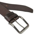 Pasek Skórzany Męski PAS-MAX (PL) CZEKOLADOWY TŁOCZONY 40 mm NADWYMIAR BARDZO DŁUGI XXL k43