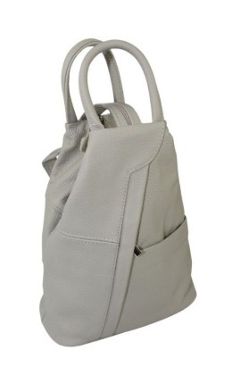 Plecak Skórzany PolskaGalanteria (PL) JOANNA Skóra Naturalna Licowa JASNY GOŁĘBI