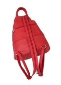 Plecak Skórzany PolskaGalanteria (PL) JOANNA Skóra Naturalna Licowa MALINOWY