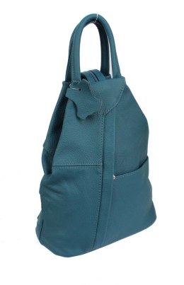Plecak Skórzany PolskaGalanteria (PL) JOANNA TURKUSOWY Skóra Naturalna Licowa
