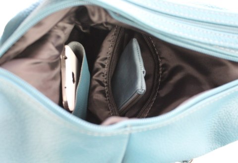 Plecak Skórzany PolskaGalanteria (PL) JOANNA TURKUSOWY Skóra Naturalna Licowa