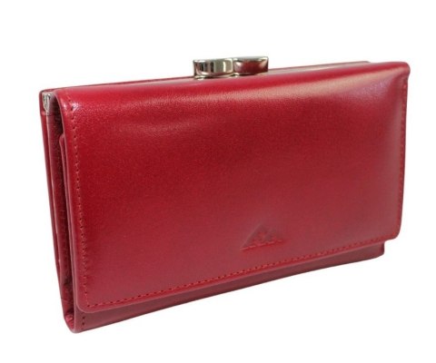 Portfel Damski Skórzany El Forest (PL) Skóra Bydlęca Klamra 14 cm RFID 948 480 BORDOWY 14,5 x 9 x 2,5 [cm]