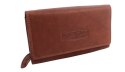 Portfel Damski Skórzany MONEY MAKER Skóra Licowa Długi Suwak Mozaika 12132B 16x9x2,5