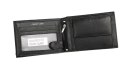 Portfel Męski Polska Galanteria (PL) Skóra Licowa Duży Poziomy Bez Zapięcia RFID N992 CZARNY 13 x 9,5 x 2,5 [cm]