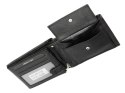 Portfel Męski Polska Galanteria (PL) Skóra Licowa Duży Poziomy Bez Zapięcia RFID N992 CZARNY 13 x 9,5 x 2,5 [cm]