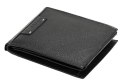Portfel Męski Polska Galanteria (PL) Skóra Licowa Duży Poziomy Bez Zapięcia RFID N992 CZARNY 13 x 9,5 x 2,5 [cm]