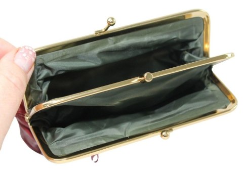 Sakiewka Uniwersalna Klamerka Polska Galanteria (PL) Skóra Naturalna Duża K09 14 x 10 x 6 [cm]