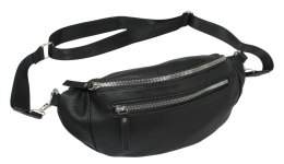 Saszetka Na Pas Biodrówka Superlekka Kompaktowa Nerka Jennifer Jones Na Spacery, Podróże CZARNA 3153 33 x 9 x 16 [cm] 