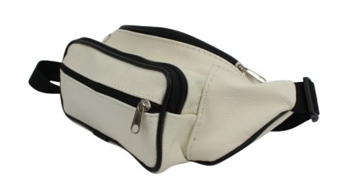 Saszetka Skórzana Na Pas Biodrówka Nerka Średnia BIAŁA GRETOS (PL) MAROUS Skóra Naturalna 29 x 13 x 9 [cm]