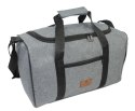Solidna Mała Torba Podróżna Na Siłownie PETERSON TBP-6 SZARA 40 x 24 x 21 [cm]