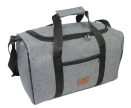 Solidna Mała Torba Podróżna Na Siłownie PETERSON TBP-6 SZARA 40 x 24 x 21 [cm]
