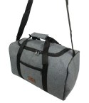 Solidna Mała Torba Podróżna Na Siłownie PETERSON TBP-6 SZARA 40 x 24 x 21 [cm]