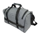 Solidna Mała Torba Podróżna Na Siłownie PETERSON TBP-6 SZARA 40 x 24 x 21 [cm]
