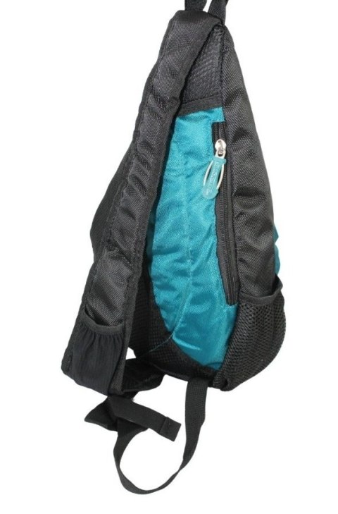 Sportowy Plecak Na Jedno Ramię BAG STREET Praktyczny I Wygodny TURKUSOWY 4388 35 x 25 x 7 [cm]