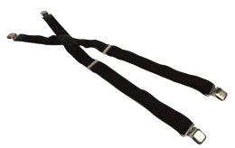 Szelki Do Spodni Polska Galanteria (PL) Z Materiału Regulowane Podwójne Typ X CZEKOLADOWE