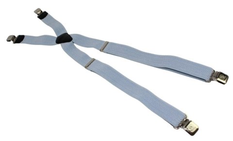 Szelki Do Spodni Polska Galanteria (PL) Z Materiału Regulowane Podwójne Typ X JASNY BŁĘKITNY