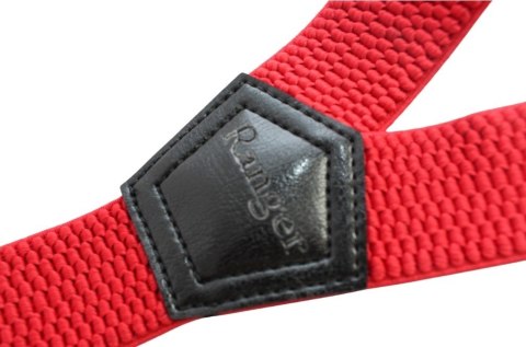 Szelki Do Spodni Polska Galanteria (PL) Z Materiału Regulowane Pojedyncze Typ Y CZERWONE