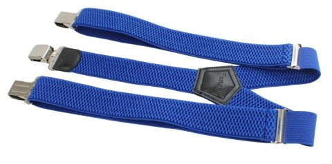 Szelki Do Spodni Polska Galanteria (PL) Z Materiału Regulowane Pojedyncze Typ Y NIEBIESKIE