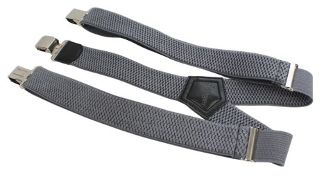 Szelki Do Spodni Polska Galanteria (PL) Z Materiału Regulowane Pojedyncze Typ Y POPIELATE