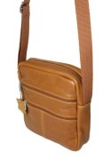 Torba Męska Sórzana MAGRE (PL) Pionowa JANEK BIS De Lux Skóra Naturalna KARMELOWY 20 x 21 x 6 [cm]