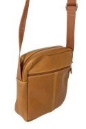 Torba Męska Sórzana MAGRE (PL) Pionowa JANEK BIS De Lux Skóra Naturalna KARMELOWY 20 x 21 x 6 [cm]