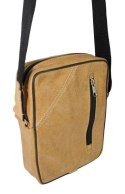 Torba męska skórzana GRETOS MAROUS (PL) Pionowa SUROWA SKÓRA TOFFI 25 x 17 x 6 [cm]
