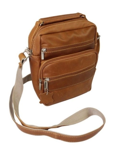 Torba męska skórzana MAGRE (PL) Pionowa Filip DeLuxe BRĄZOWY 25 x 20 x 11 [cm]