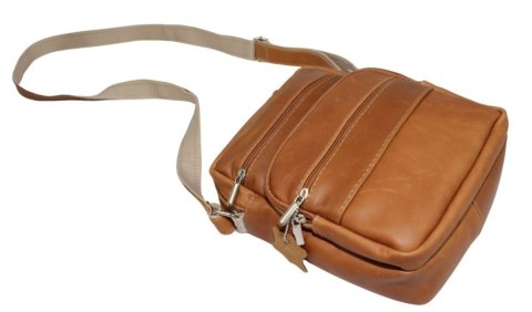 Torba męska skórzana MAGRE (PL) Pionowa Filip DeLuxe BRĄZOWY 25 x 20 x 11 [cm]