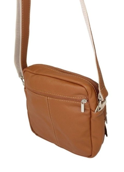 Torba męska skórzana MAGRE (PL) Pionowa RYSZARD DeLuxe BRĄZOWY 22 x 21 x 7,5 [cm]