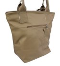 Torebka Skórzana MAGRE (PL) KLEOPATRA Shopper Bag Skóra Naturalna KAWA Z MLEKIEM