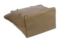 Torebka Skórzana MAGRE (PL) KLEOPATRA Shopper Bag Skóra Naturalna KAWA Z MLEKIEM