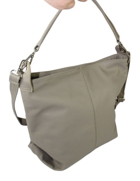 Torebka Skórzana Magre (PL) FIONA Skóra Naturalna JASNA BEŻOWA