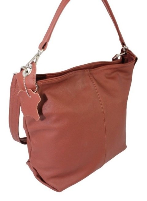 Torebka Skórzana Magre (PL) Fiona Skóra Naturalna CIEMNY CEGLASTY