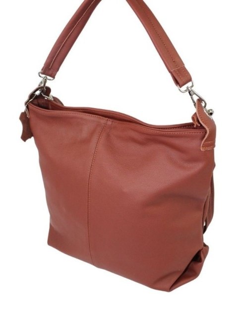 Torebka Skórzana Magre (PL) Fiona Skóra Naturalna CIEMNY CEGLASTY