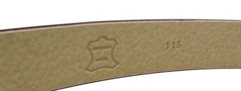 Wizytowy Pasek Skórzany 35 mm PAS-MAX (PL) Pełna Klamra AUTOMAT/SAMOZACISK Garnitur CZEREŚNIOWY K61 ASZ35/KASZ85