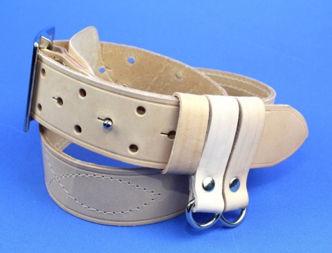 BOJÓWKA Szlufka Do Pasa Wojskowego Oficer Skóra NATURALNA LICOWA Na Szerokość Paska 45 mm Z Oczkiem Metalowym JUCHT