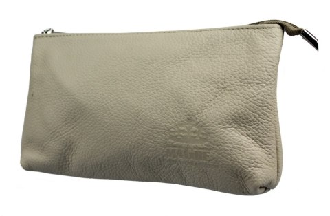 Duża Prosta Saszetka/Kosmetyczka MaGre (PL) DeLuxe Skóra Naturalna Extra Bardzo Wytrzymała 25 x 14cm
