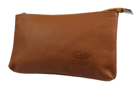 Duża Prosta Saszetka/Kosmetyczka MaGre (PL) DeLuxe Skóra Naturalna Extra Bardzo Wytrzymała 25 x 14cm