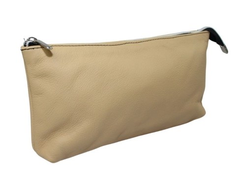 Duża Prosta Saszetka/Kosmetyczka MaGre (PL) DeLuxe Skóra Naturalna Extra Bardzo Wytrzymała 25 x 14cm