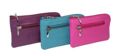 Etui Na Klucze Skórzane Jennifer Jones Skóra Naturalna Kluczówka Wzór I  Na Dwa Komplety Kluczy JJ576 11 x 6,5 x 1 [cm]