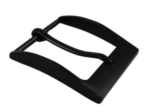 Klamra Do Paska Męskiego Skórzanego 40 mm Czarna