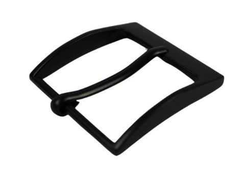 Klamra Do Paska Męskiego Skórzanego 40 mm Czarna